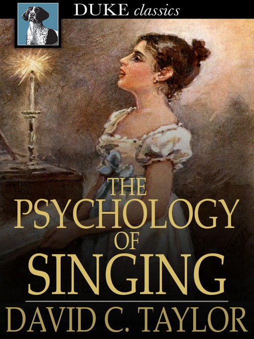Title details for The Psychology of Singing by David C. Taylor - Wait list